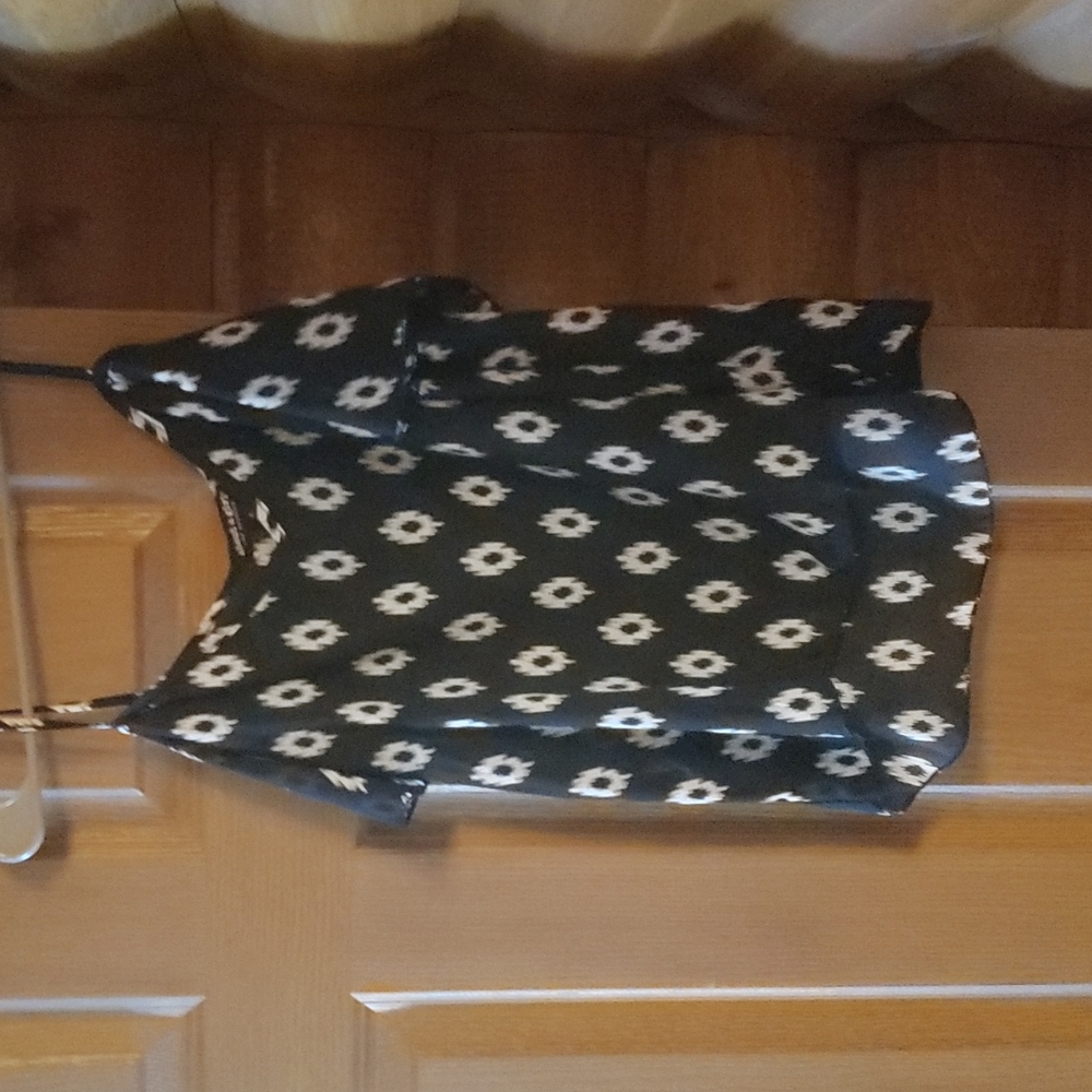 Womens black and white off shoulder top